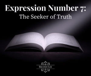 Expression Number 7: The Seeker of Truth blog cover