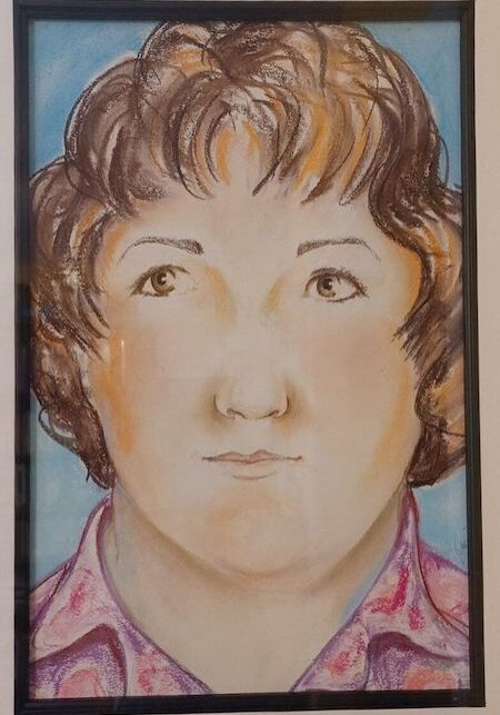 Spirit Drawing of my Mom by Rita Berkowitz "The Spirit Artist"  
She drew this never having seen a photo of her.